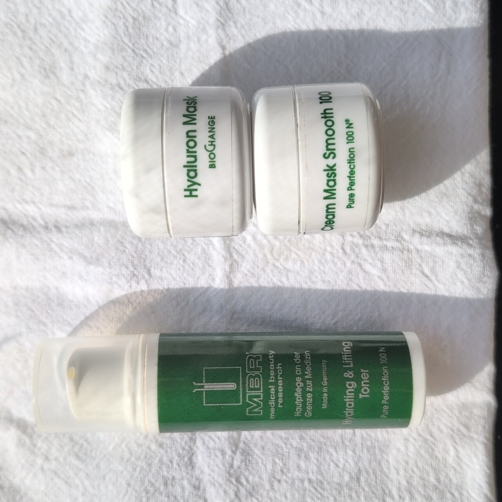 NWT MBR Cream Mask Smooth 100, Hyaluron Mask, and Hydrating & Lifting Toner